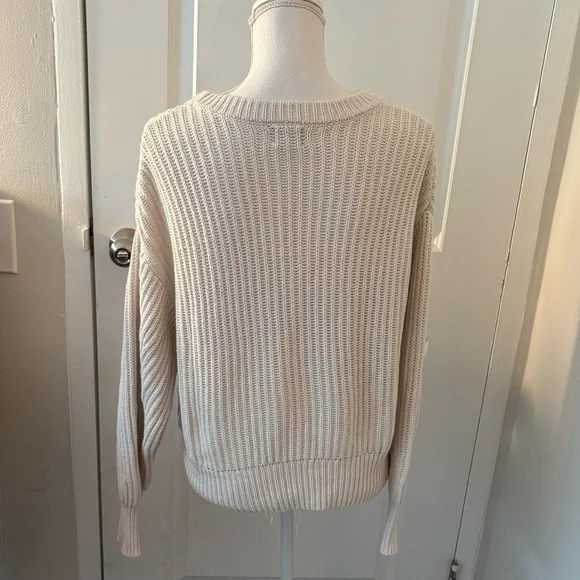 🎉SALE! a new day Cream Crew Neck Sweater - Picture 2 of 10